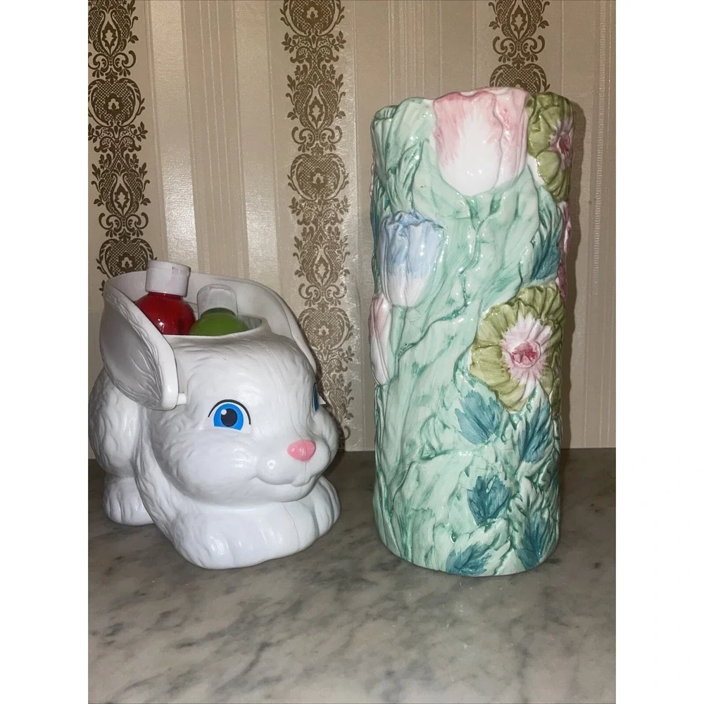 1955 Karen Sue Staver Flower Vase Vintage Beautiful‎ Colors